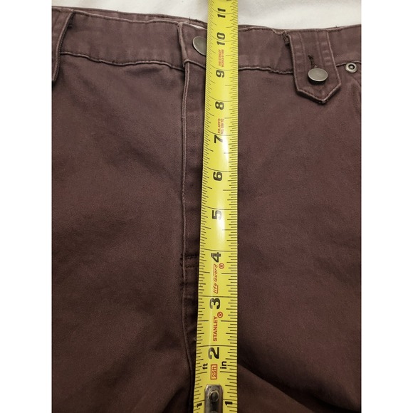 VTG Covington Womens Sz 16 Brown Brushed Bootcut Jeans Tab Loop 4 Pocket Style - Picture 4 of 11